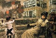 James Tissot Waiting for the Ferry oil painting reproduction